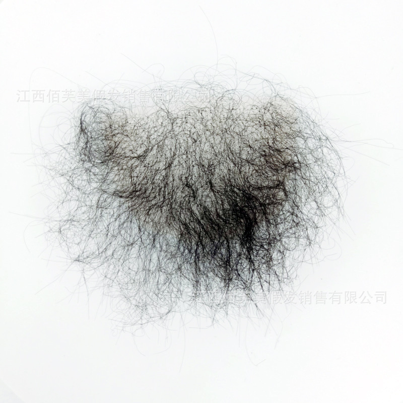 남성용 인조 실리콘 인형 체모 눈썹 수염 자연 투명 털 붙이기