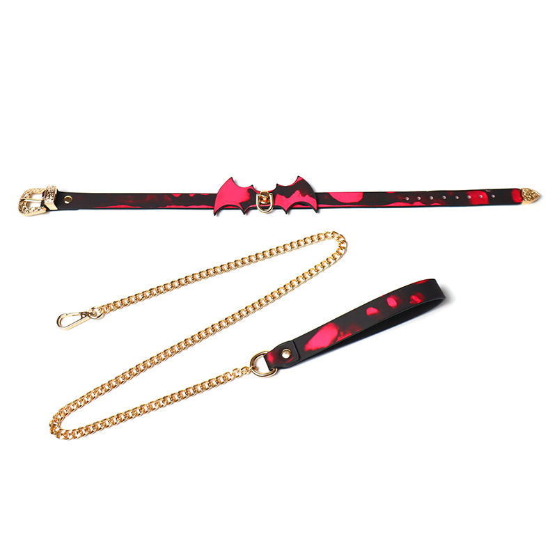 sm 에스크로 다크박쥐 목걸이 온변가죽 체온변색 목걸이 콤팩트 조련 아이템