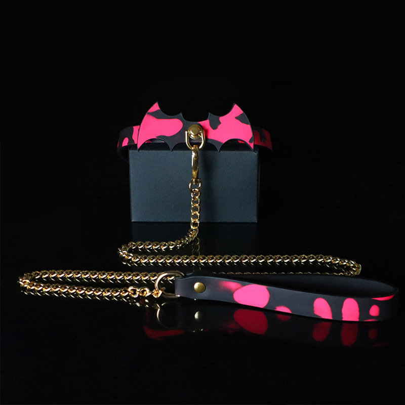 sm 에스크로 다크박쥐 목걸이 온변가죽 체온변색 목걸이 콤팩트 조련 아이템