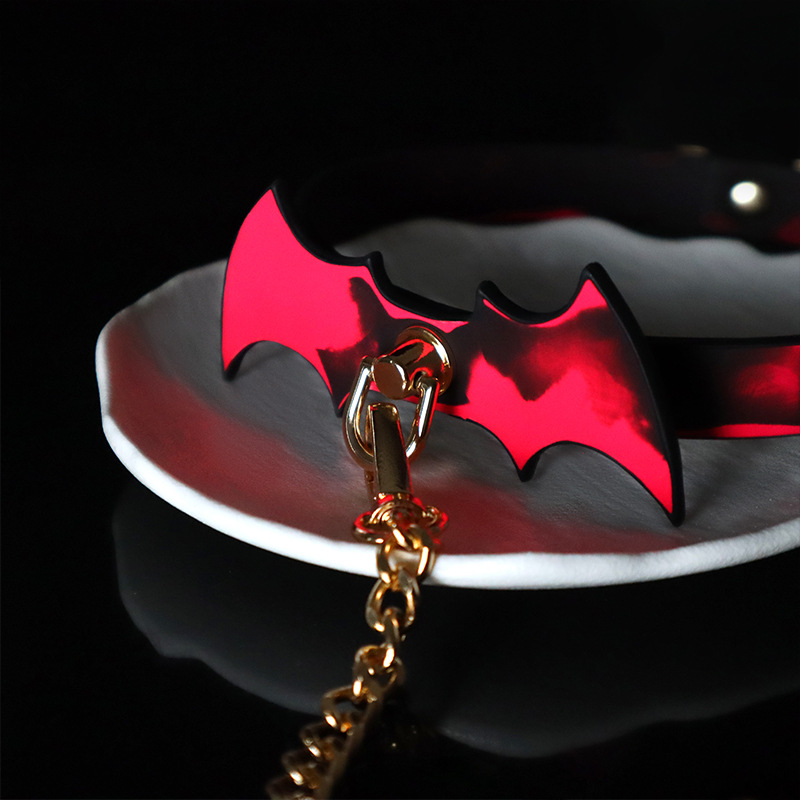 sm 에스크로 다크박쥐 목걸이 온변가죽 체온변색 목걸이 콤팩트 조련 아이템