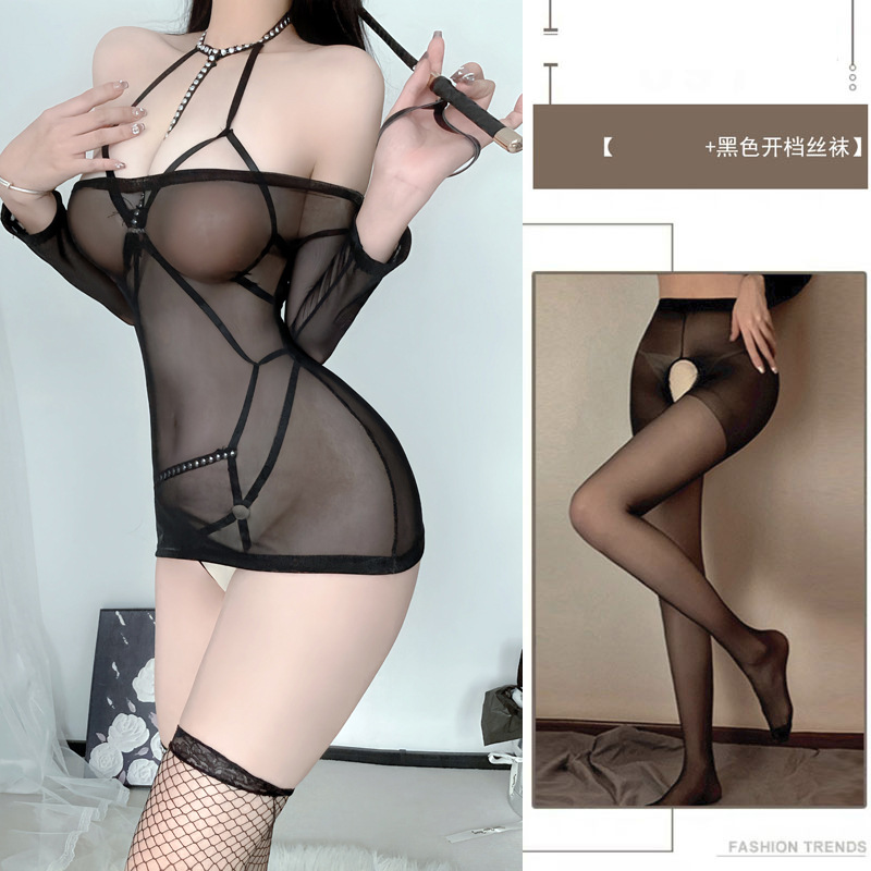 섹시 란제리 순 욕심 란제리 금욕 라지 사이즈 프리 섹시 코스 파자마 유니폼 묶음