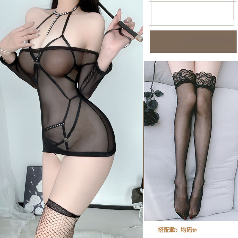 섹시 란제리 순 욕심 란제리 금욕 라지 사이즈 프리 섹시 코스 파자마 유니폼 묶음