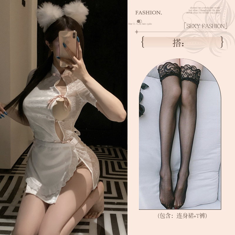 섹시 속옷 순 욕심 속옷 금욕 탈탈 치파오 고풍스러운 룩 섹시한 코스 파자마 제복