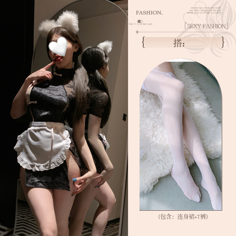 섹시 속옷 순 욕심 속옷 금욕 탈탈 치파오 고풍스러운 룩 섹시한 코스 파자마 제복