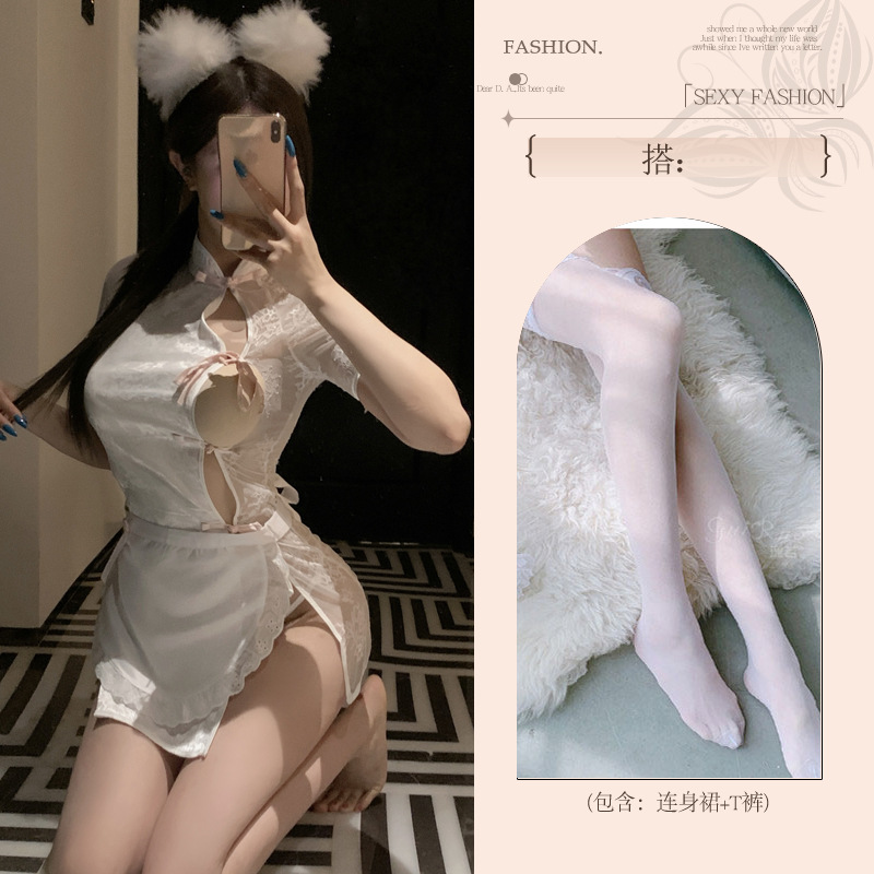 섹시 속옷 순 욕심 속옷 금욕 탈탈 치파오 고풍스러운 룩 섹시한 코스 파자마 제복