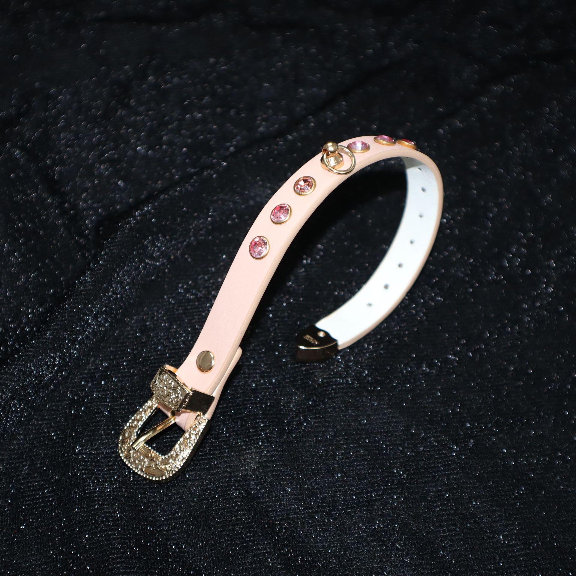 핑크 다이아몬드 수갑 남녀를 묶는 sm 교제 정취용품 가죽 수갑 이색 성인 장난감