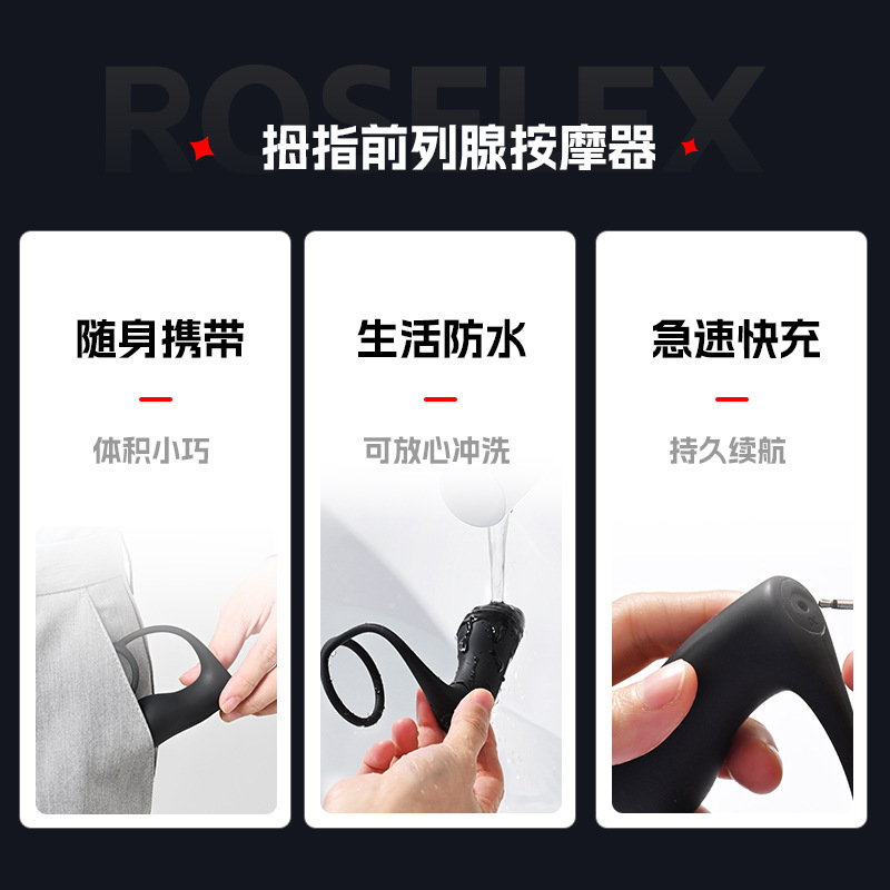 엄지손가락고리 전립선 안마기 항문마개 남성용 후정구슬 색다른 섹스 용품