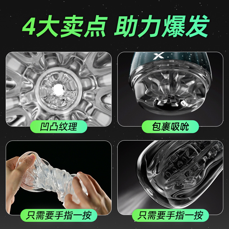 레인보우 플라워 컵 iii 세대 남성 자위기 투명 공기 흡입 애니메이션 클립으로 휴대할 수 있다