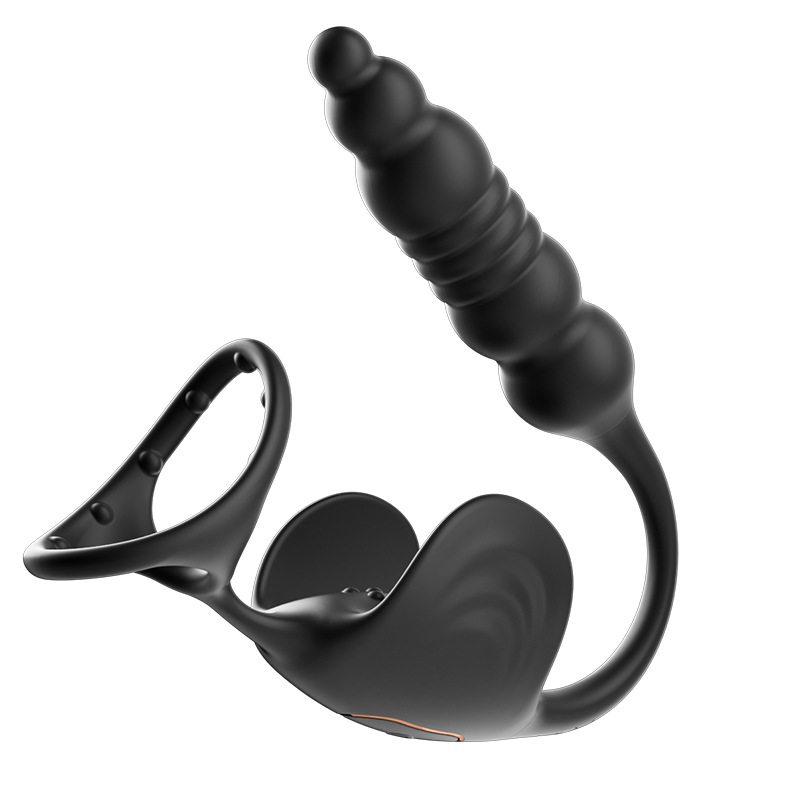 남성용 정맥 콤비네이션 항문 플러그 전립선 안마기 원격조종 자위 기구 성인 희롱하는 완구