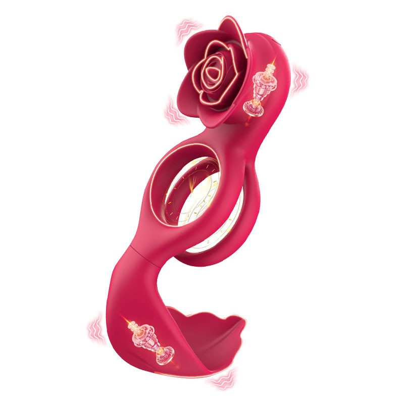 클립 진동 기구 성용품 잠금 정밀도 지연 링 남녀 동반 부부 공진 장미 잠금 정밀도 링