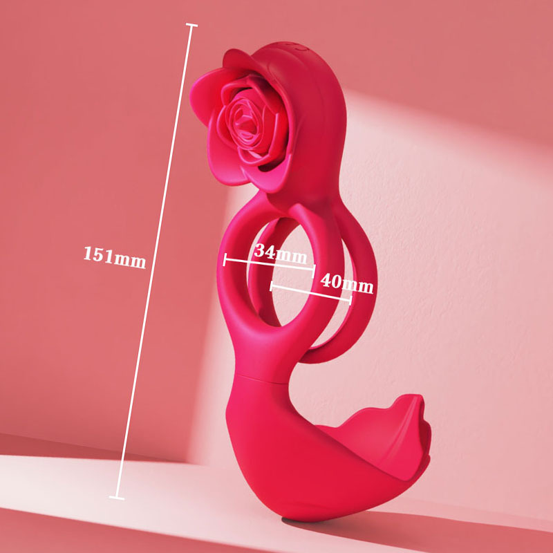 클립 진동 기구 성용품 잠금 정밀도 지연 링 남녀 동반 부부 공진 장미 잠금 정밀도 링