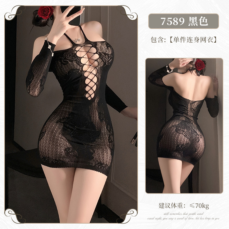 망사 펀칭 스타킹 섹시하고 속이 훤히 비치는 망사 의상 섹시한 속옷