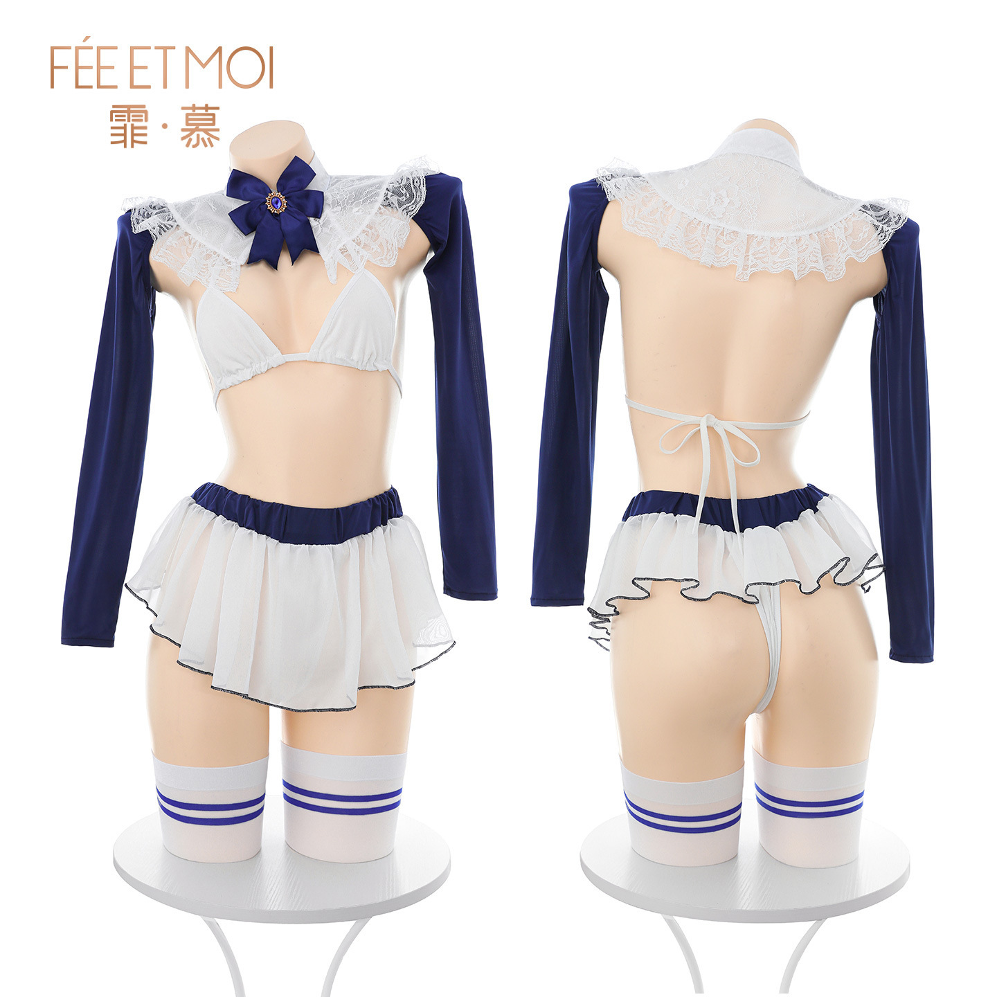 섹스 란제리 달콤한 섹시 스쿨 룩 유니폼 수트 선정적인 가슴을 드러내는 벗의 유혹
