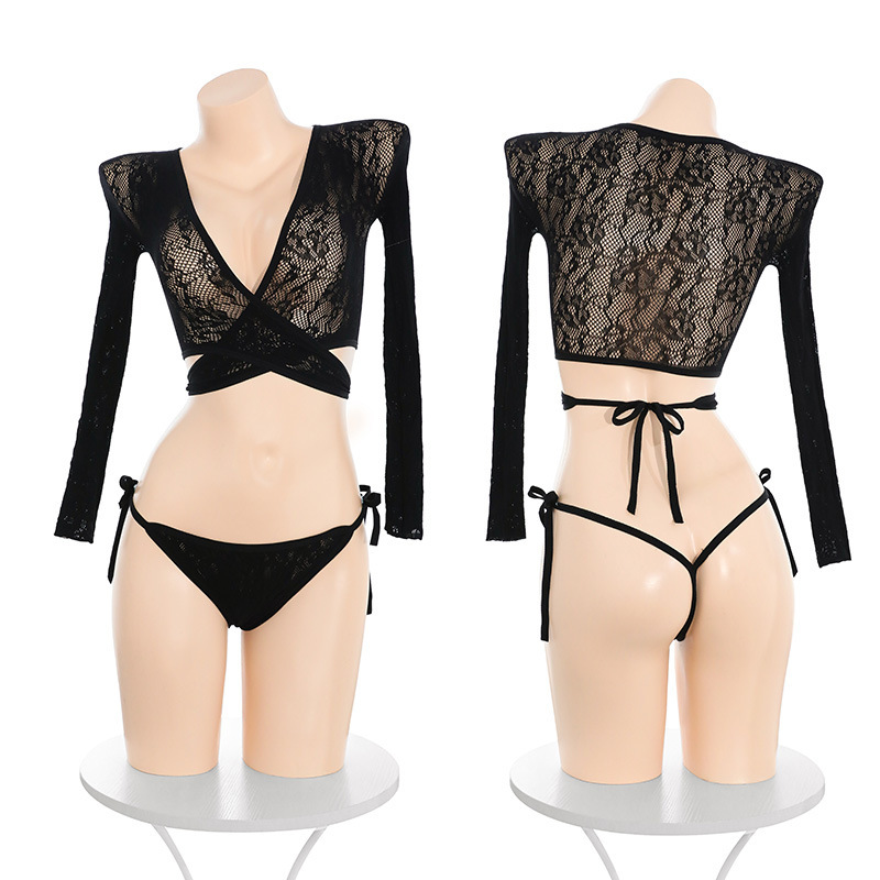 섹스 속옷 매력 밴드 많이 입는 법 분리식 원피스 세트 선정적인 취향은 벗지 마세요