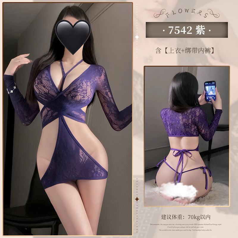 섹스 속옷 매력 밴드 많이 입는 법 분리식 원피스 세트 선정적인 취향은 벗지 마세요