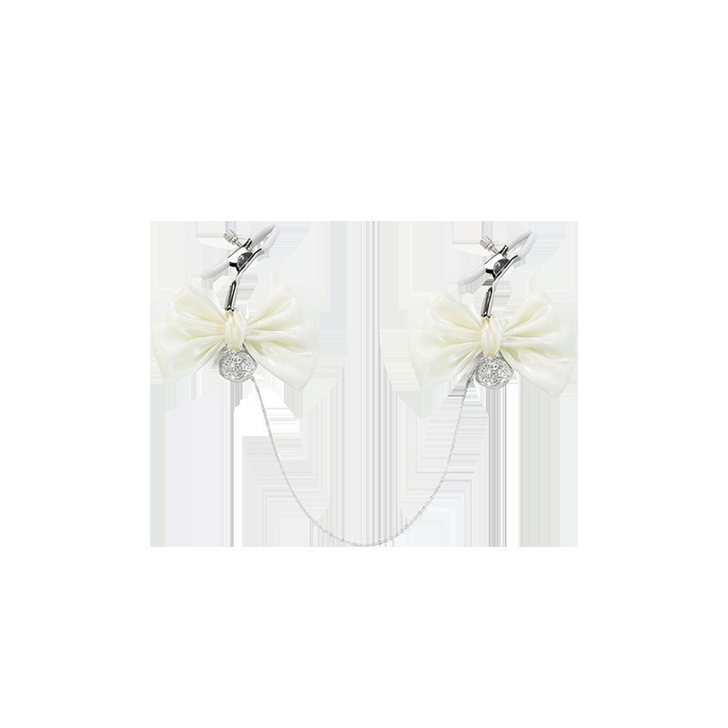 유광 리본 방울 조절 가능 란제리 액세서리 정교한 링 실버 체인 장식