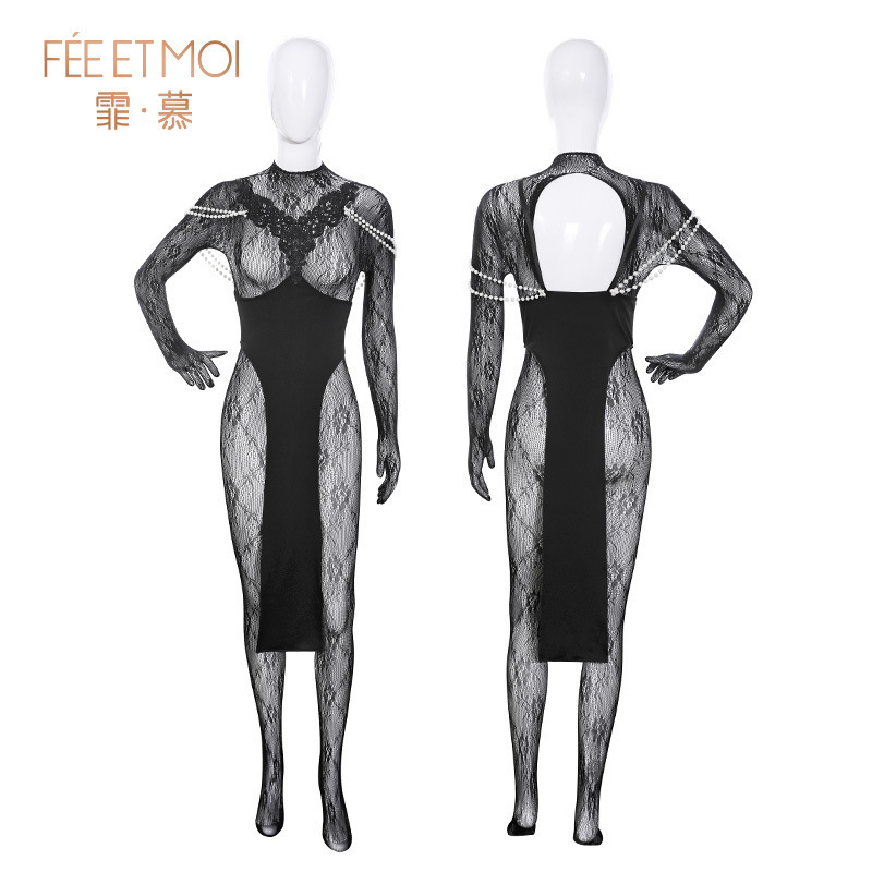 시스루 할로윈 세트 섹시 속옷 가슴과 엉덩이를 섹시하게 드러내고 유혹