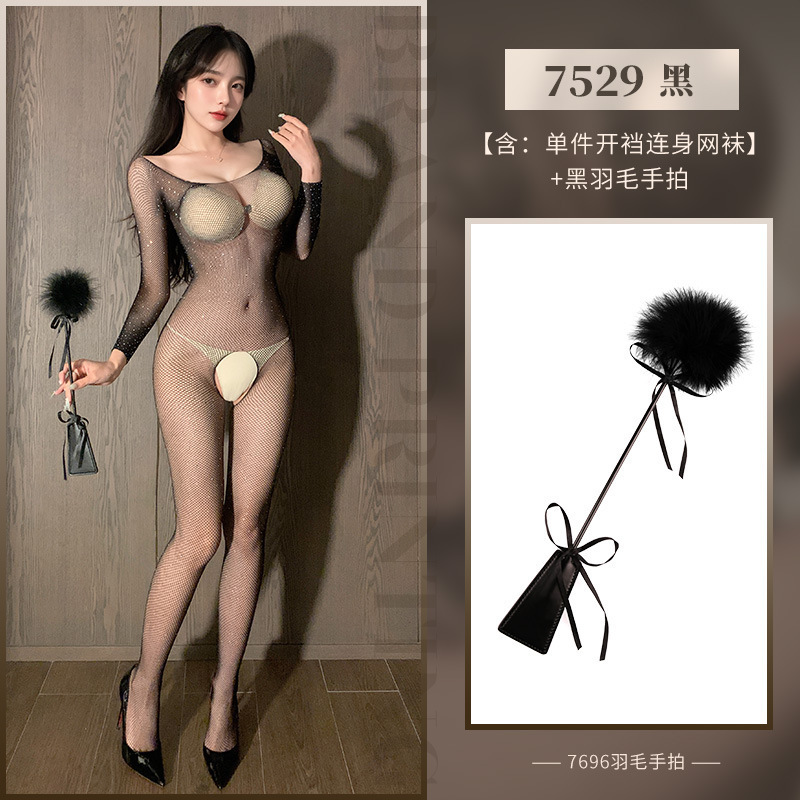 뜨거운 가랭이를 뚫고 빠져나간 레깅스 망사 스타킹 7529 섹시 속옷 섹시함의 유혹