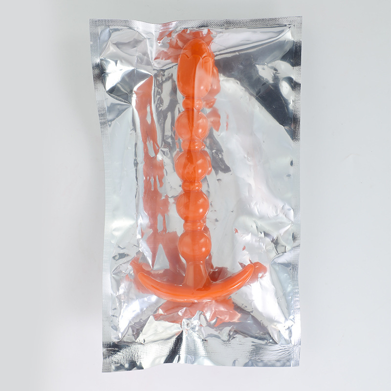 항문을 여는 섹스 장난감 성용품 진주 착용