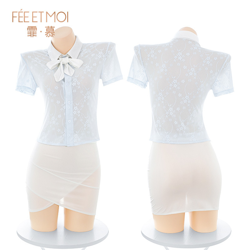 섹시한 히프 백 미니스커트 제복 유혹하는 zy06 섹시한 속옷