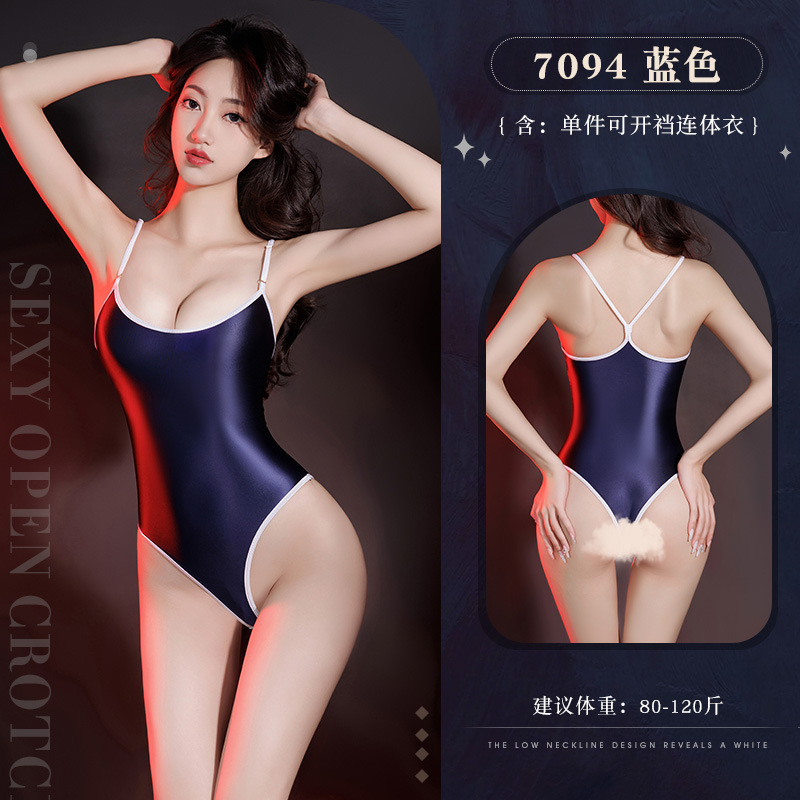 섹스 속옷 제복 가랭이 점프슈트 섹시한 멜빵 수영복 타이트한 섹스 슈트 녀 7094