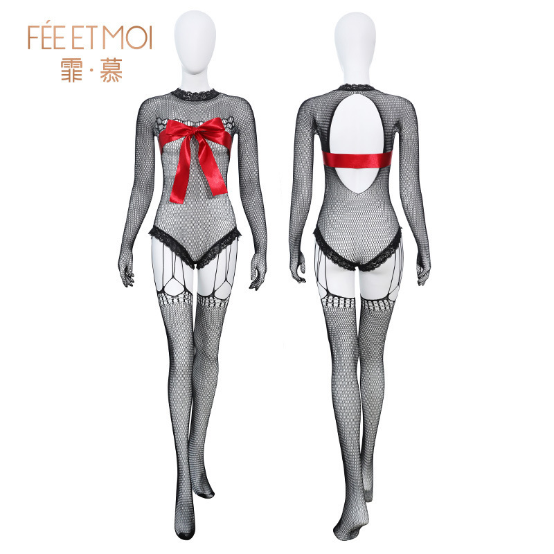 시스루 유혹 망사 스타킹 섹시 누드 엉덩이 섹시 속옷