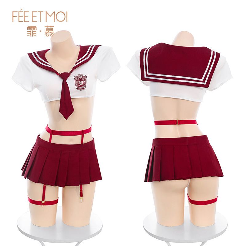 힙을 쏙 빼고 싶은 jk 정장 섹시한 란제리로 섹시하게 엉덩이가 드러나는 세일러 제복