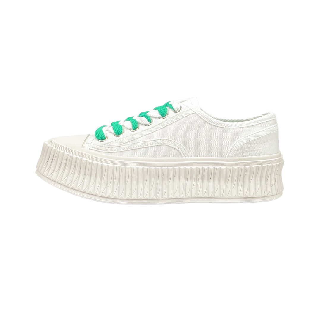 신상품 통굽 비스켓 슈즈 플랫 캐주얼 캔버스 슈즈 속굽 키높이 소향 슈즈