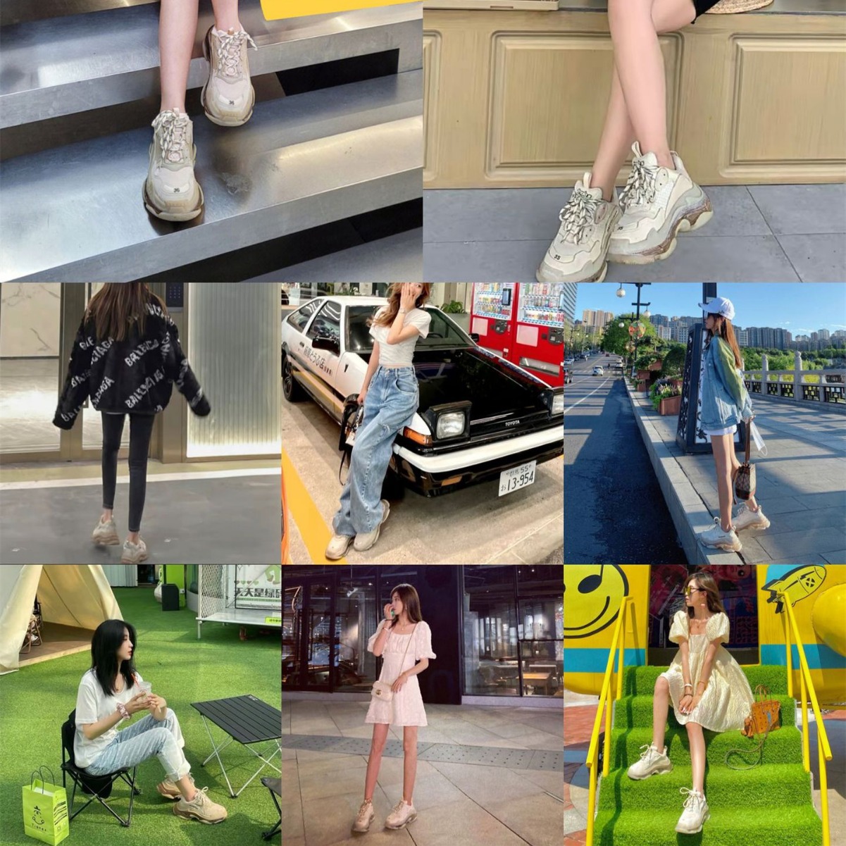 쿠션 통통 아빠 슈즈 남성 ins 키높이 레포츠 슈즈 여성