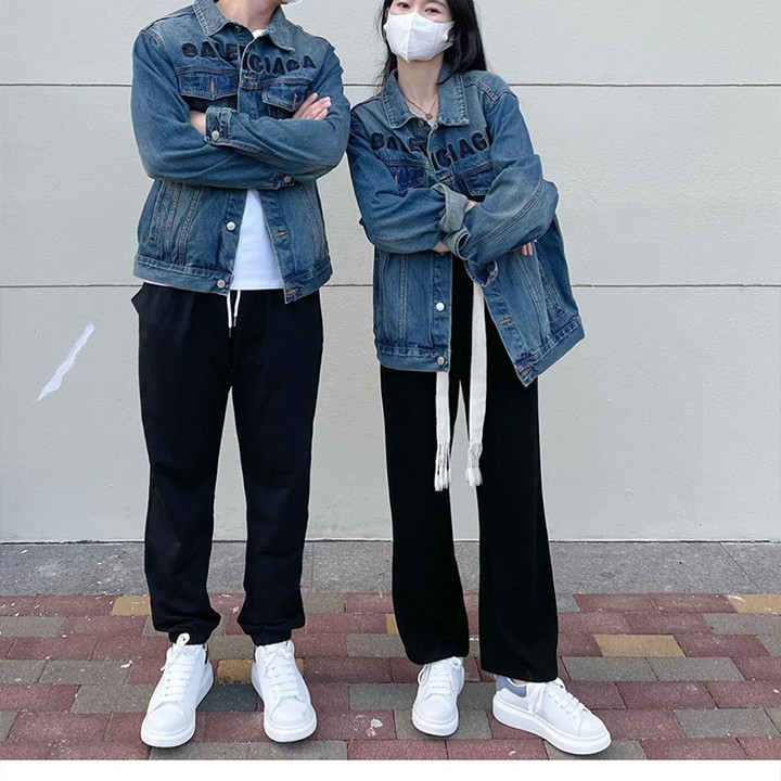 맥퀸 키높이 통굽 흰 구두 여성 스포츠 레저 학생 커플 슈즈 남자