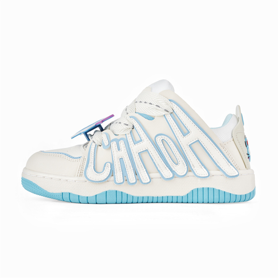 신상 미니 도파민 알파벳 스케이트 빵슈즈 남녀 캐주얼에 통굽 커플 패션 화이트 슈즈