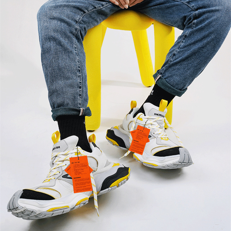 cargo 5xl 아빠 구두 토가죽으로 만든 남녀 키높이 스니커즈