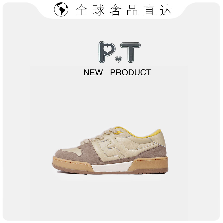 새로운 디자인 컬러 스니커즈 흰색 빈티지 미백 남녀 스니커즈 통굽 슈즈