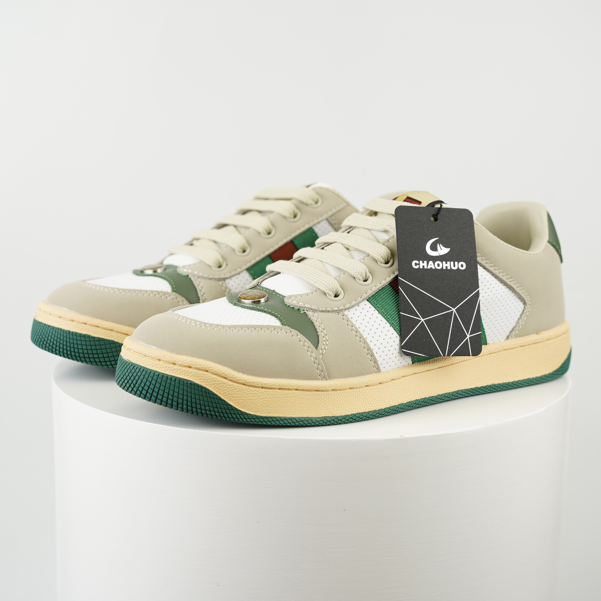 신상 편안한 클래식 슈즈 라인 빈티지 앙증진 화이트 슈즈 남녀 스포츠 캐주얼