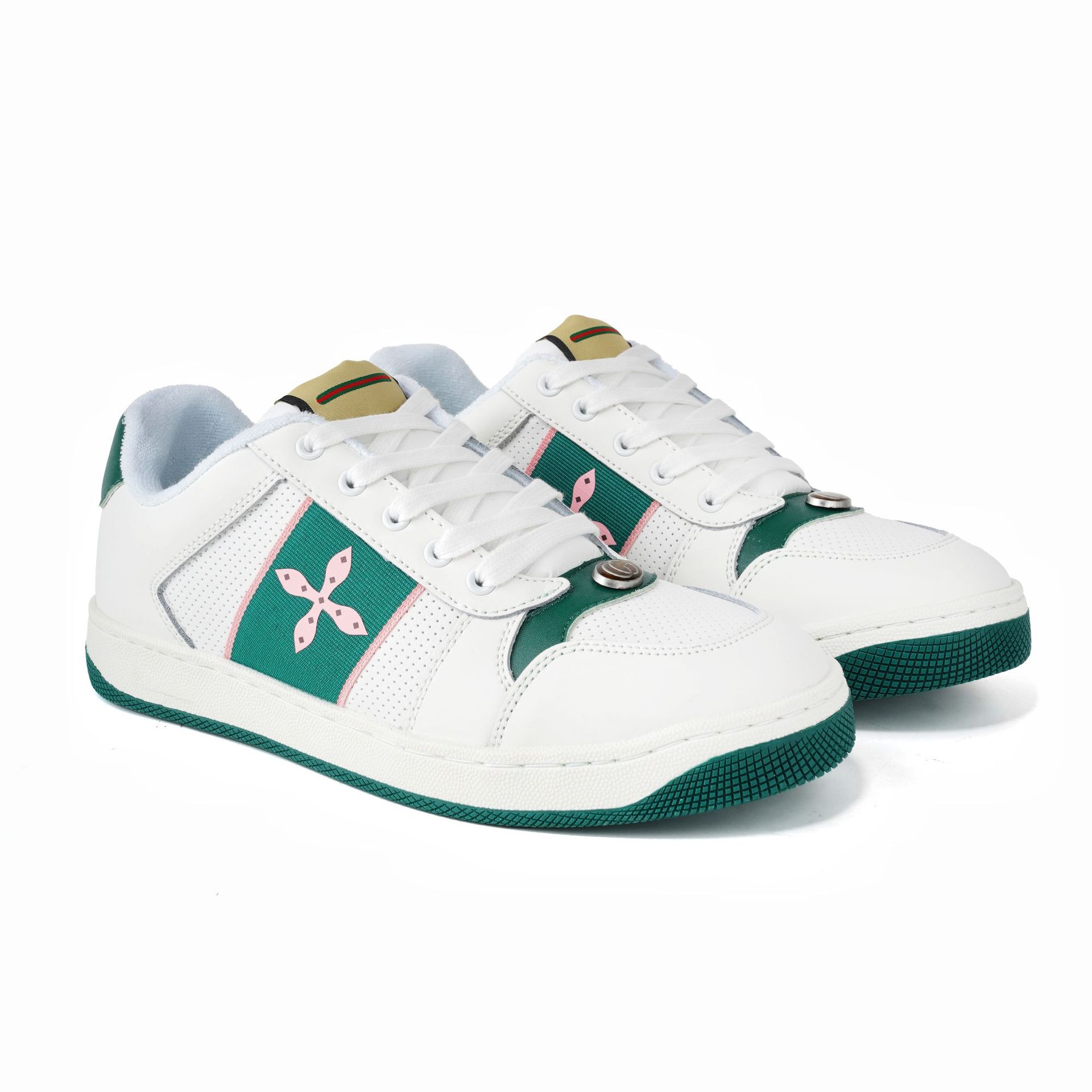 신상 편안한 클래식 슈즈 라인 빈티지 앙증진 화이트 슈즈 남녀 스포츠 캐주얼