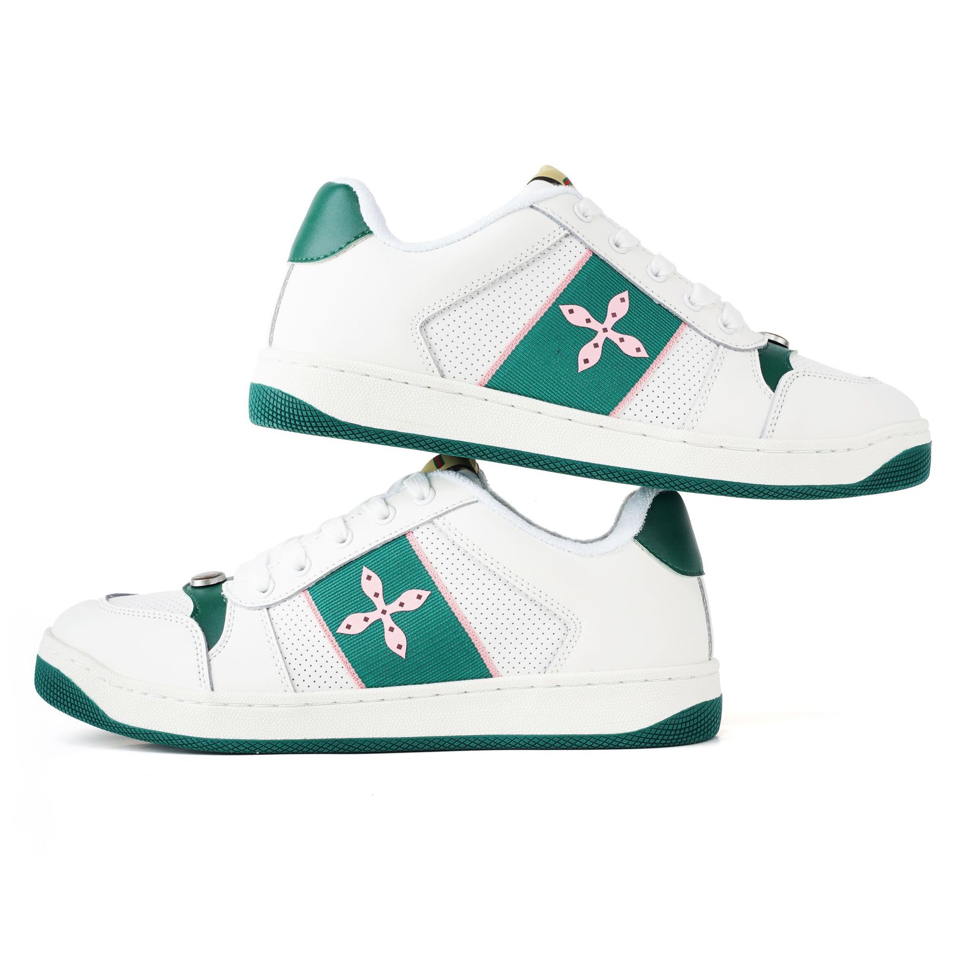 신상 편안한 클래식 슈즈 라인 빈티지 앙증진 화이트 슈즈 남녀 스포츠 캐주얼