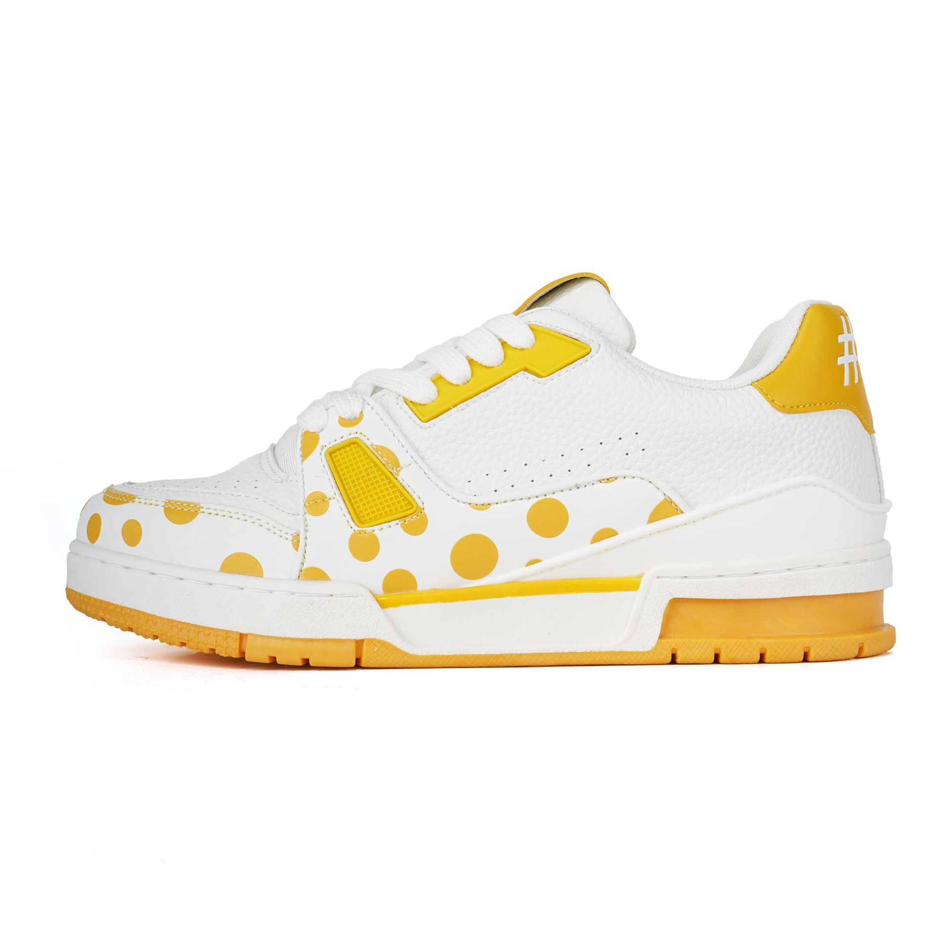 가을 겨울 신상품 리얼 데님 남성용 화이트 스니커즈 패션 ins 레포츠 물결무늬 스니커즈 여성용 슈즈