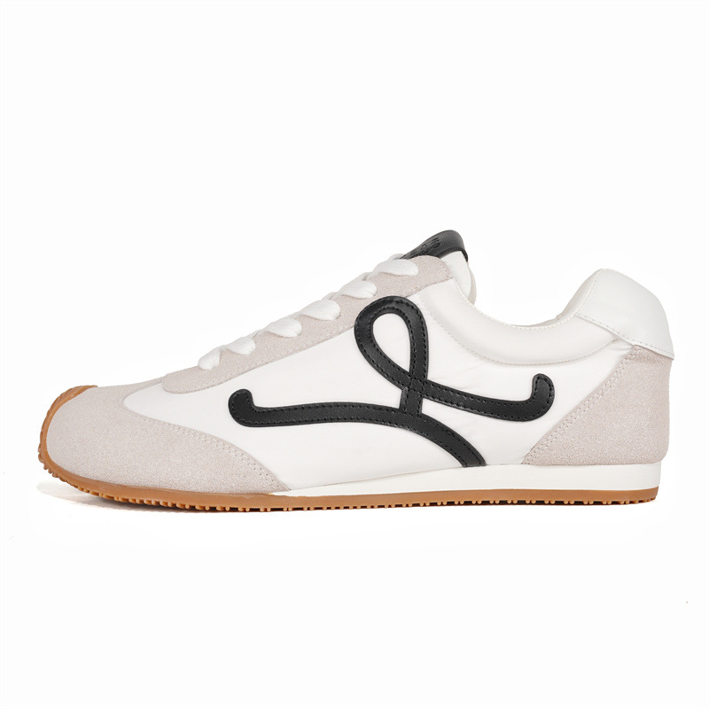 신상품 여성 플랫 플랫 블랙 슈즈 빈티지 토너 스티치 슈즈 남성