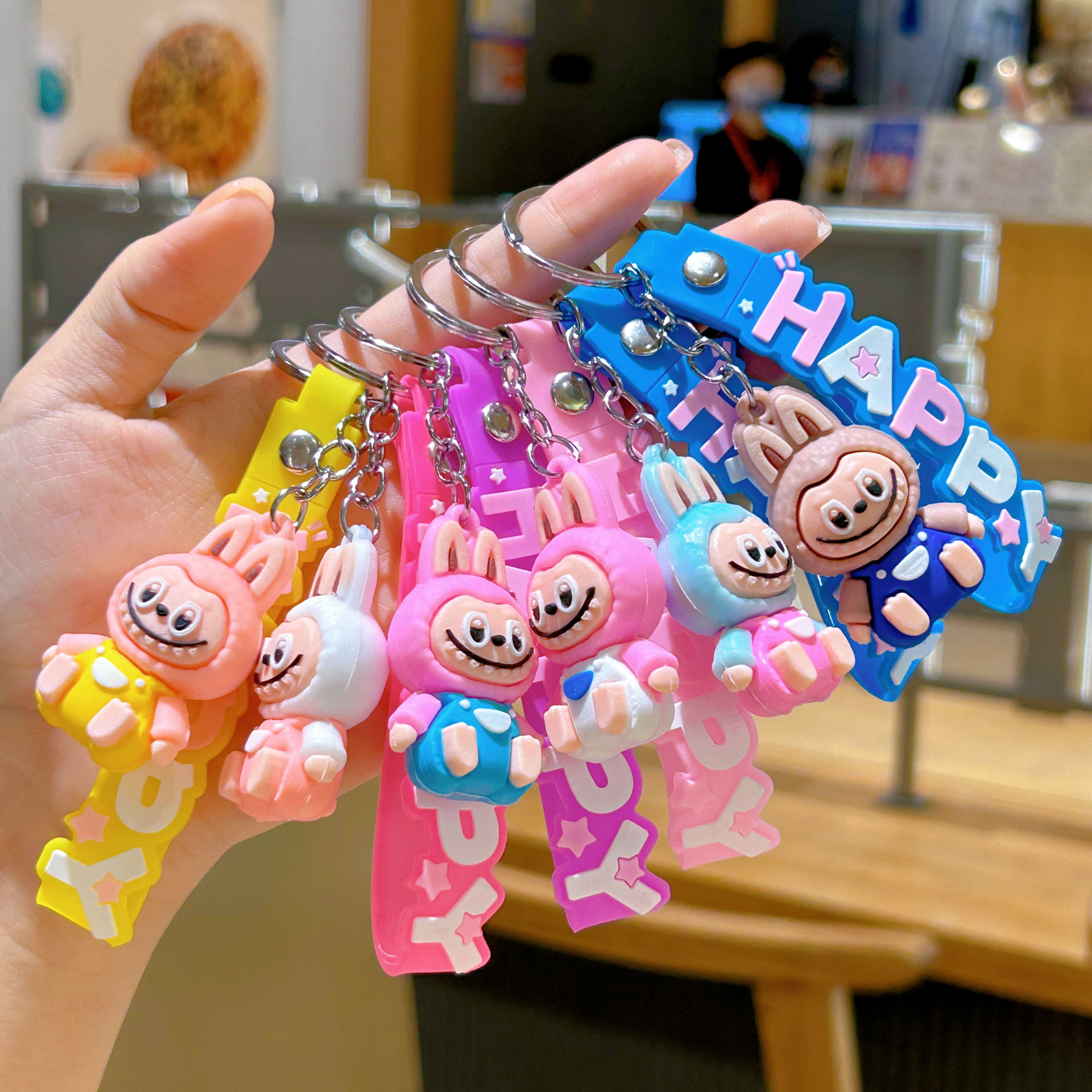 라부부 라부 작은 양 열쇠고리 인형 걸이열쇠고리 작은 선물