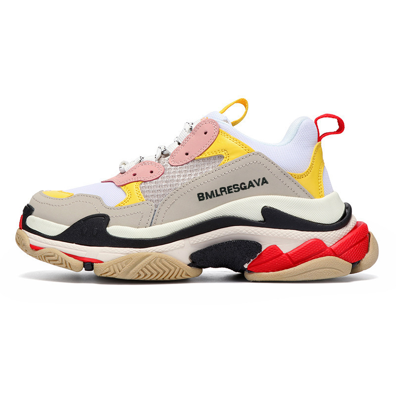 6단 콤비 아웃솔 아빠 슈즈 어디에나 걸치는 통굽 키높이 캐주얼 남녀 스니커즈