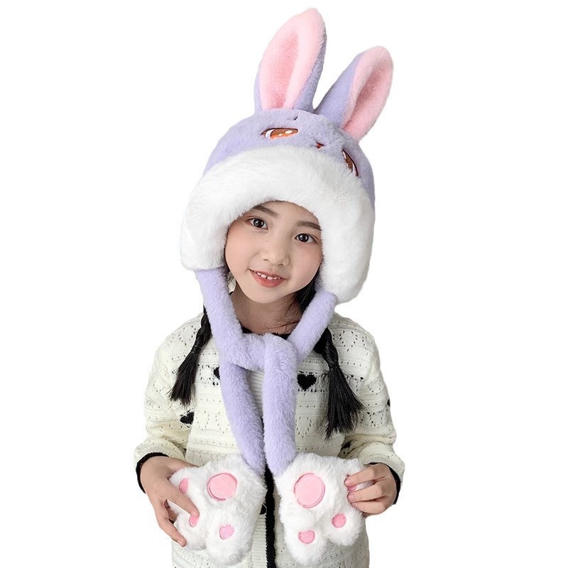 어린이 모자 가을 겨울 신상 털모자 귀엽고 깜찍한 남녀 귀걸이 모자 방한용 보온 덮개