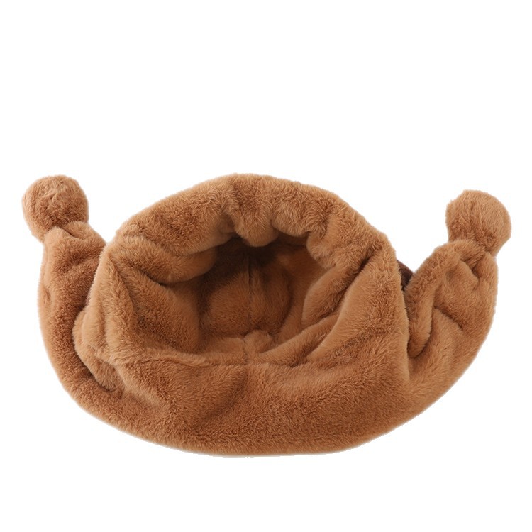 카피바라 모자 어린이 모자 스카프 일체형