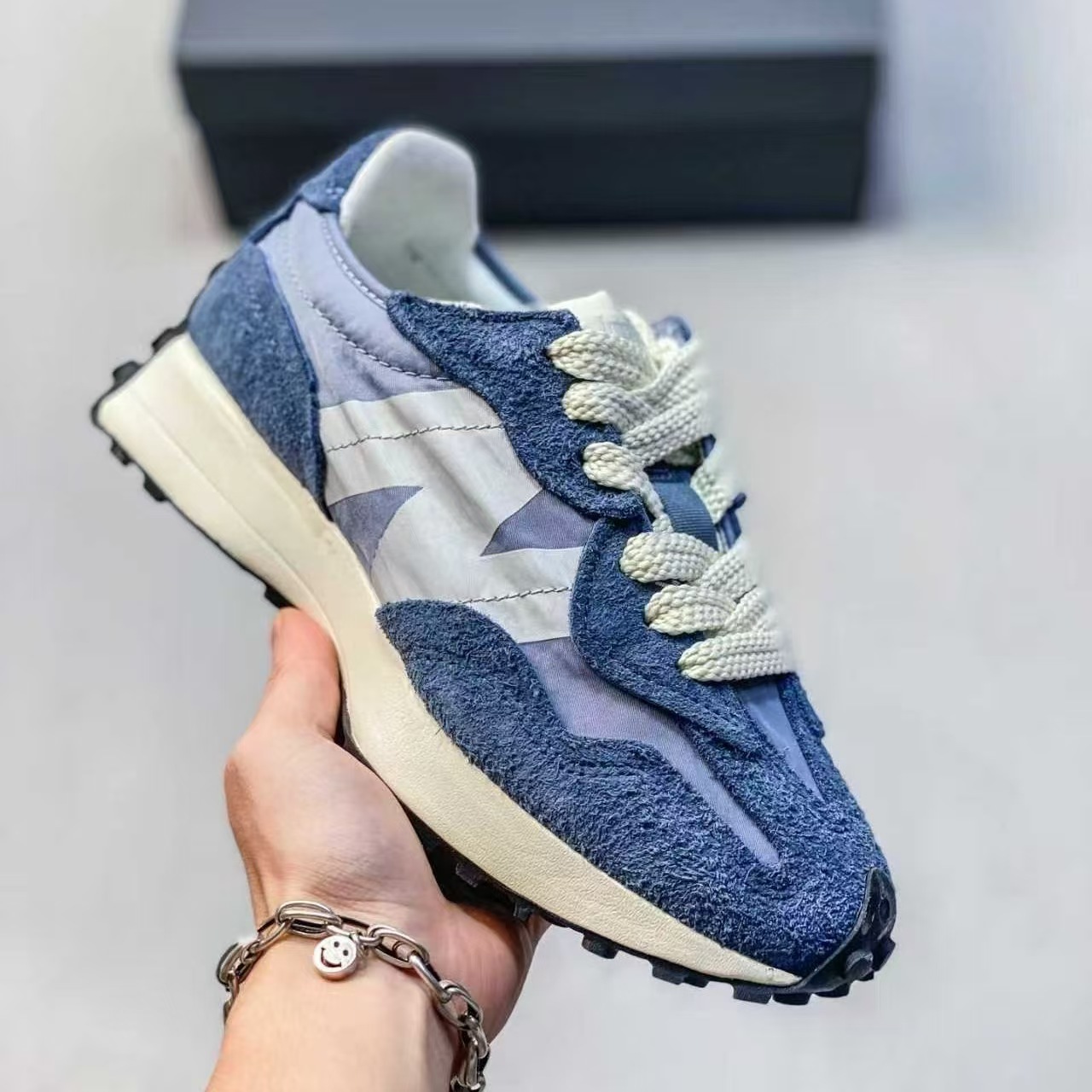 뉴 발란스 nb 오리지널 그레이 남녀 키높이 러닝화