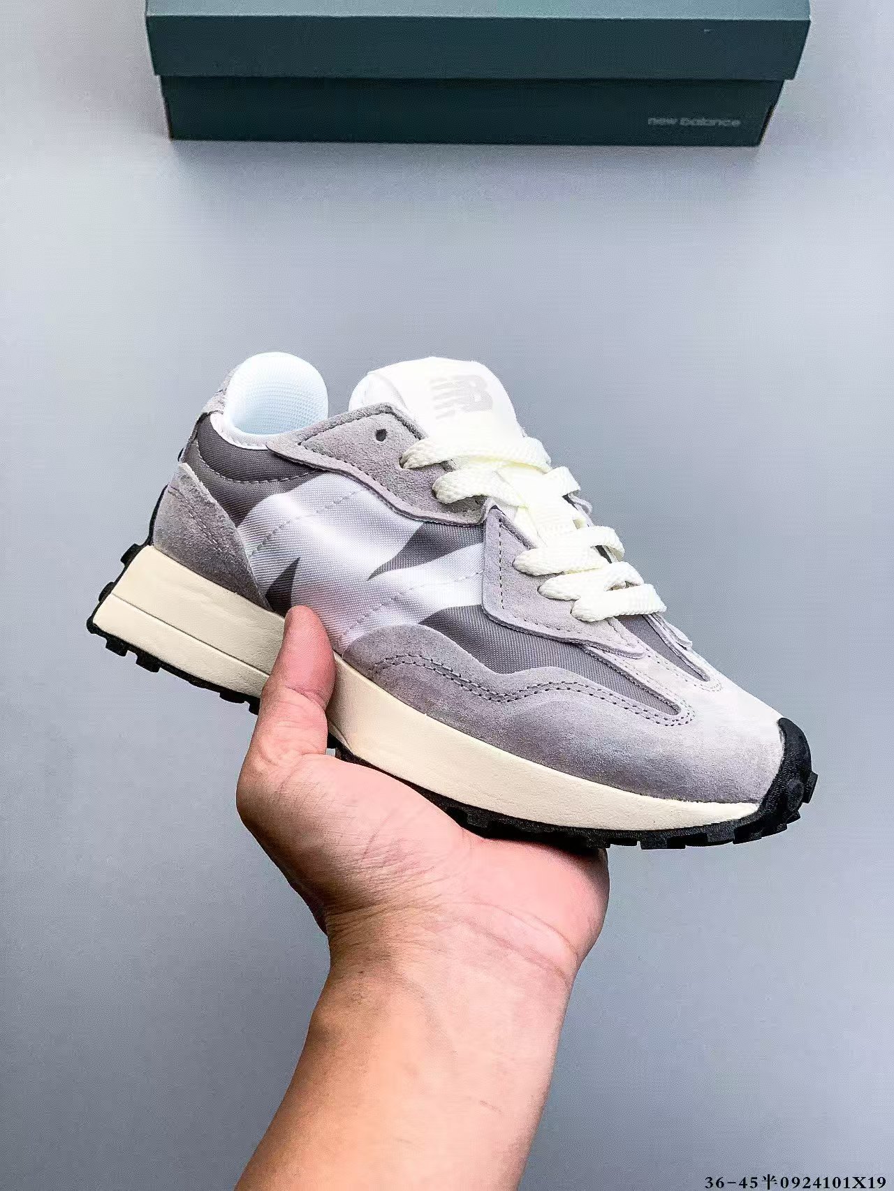 뉴 발란스 nb 오리지널 그레이 남녀 키높이 러닝화