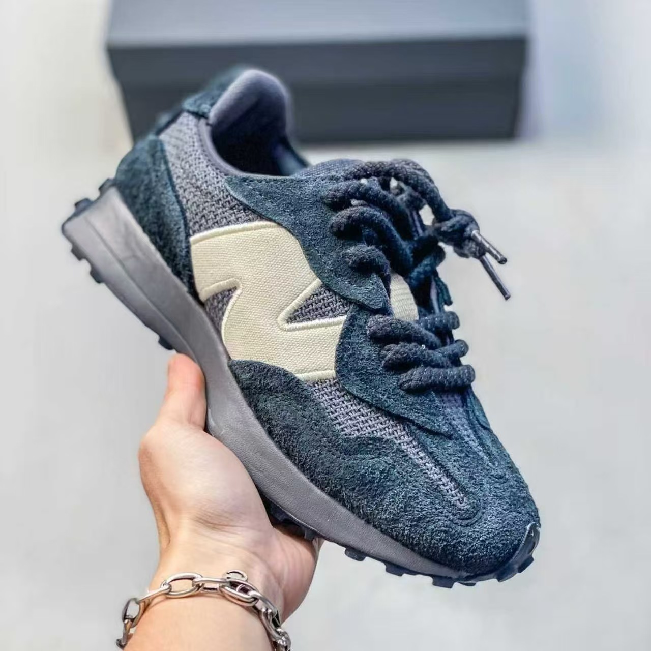 뉴 발란스 nb 오리지널 그레이 남녀 키높이 러닝화