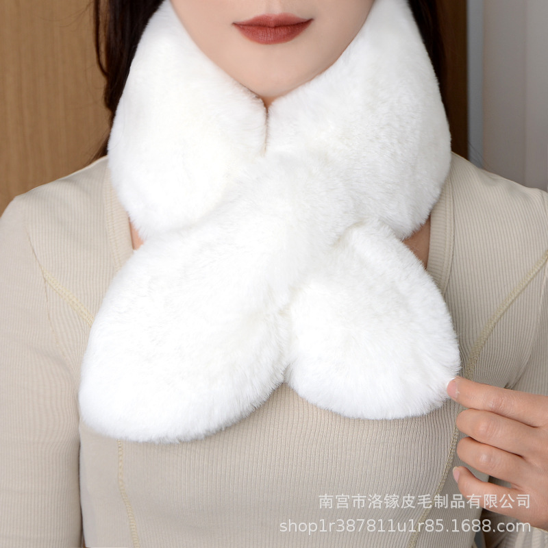 머플러의 여성 겨울 한판 듀플렉스 머플러로 렉스 퍼 톡톡해졌어요