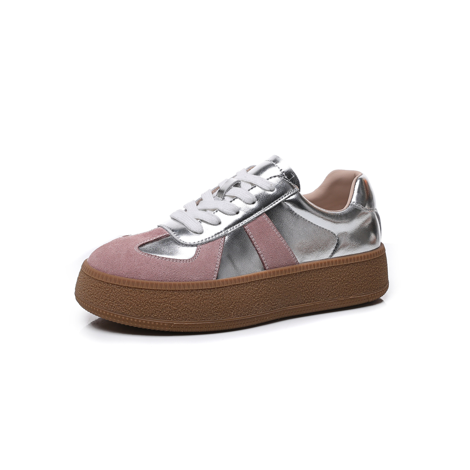 흰색 미니 슈즈 여성 봄 가을 플랫 슈즈 여성 통굽 굽 학생 캐주얼화 클래식한 슈즈