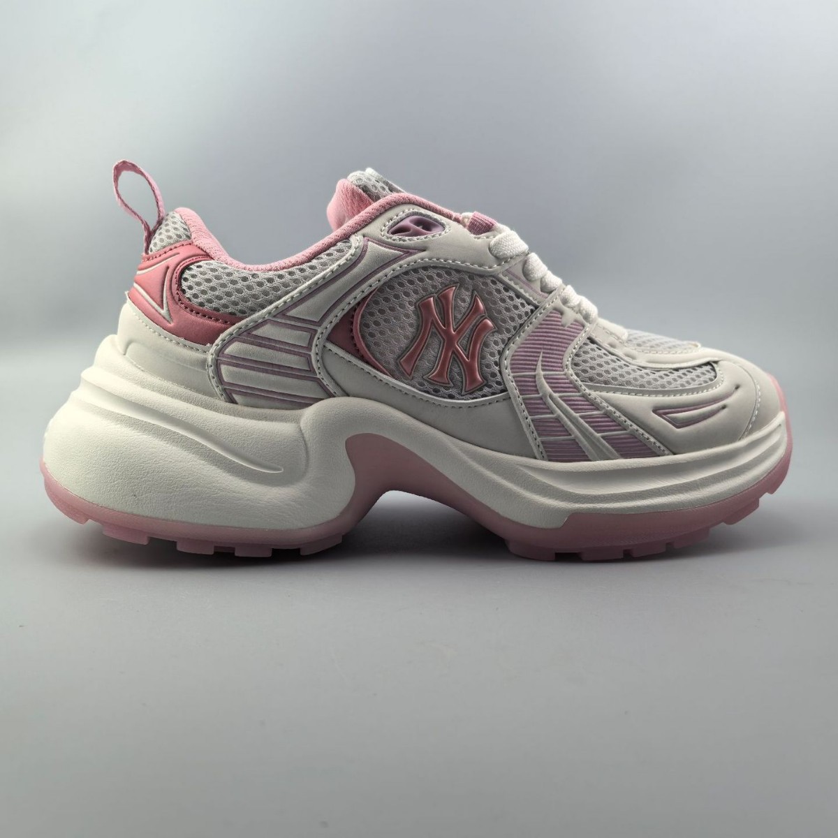 mlb 아빠 신발 운동화 파란색과 흰색 물결형 슈즈