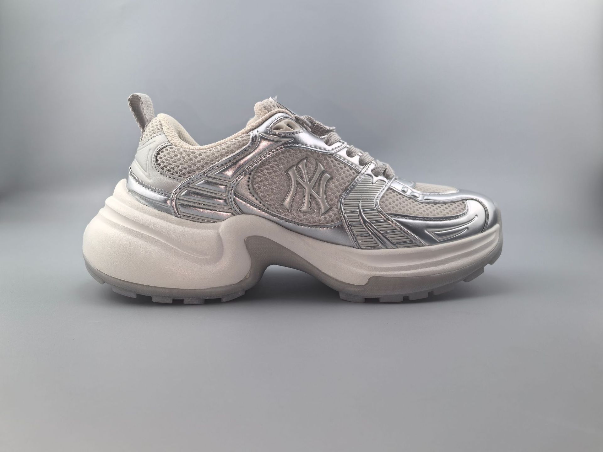 mlb 아빠 신발 운동화 파란색과 흰색 물결형 슈즈