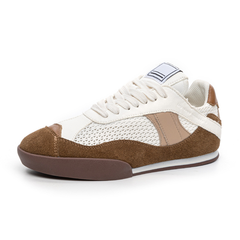 슈즈 여성용 멜라드 2025 신상품 레트로 리얼 피아간 슈즈 봄여름 플랫 메쉬 캐주얼 슈즈